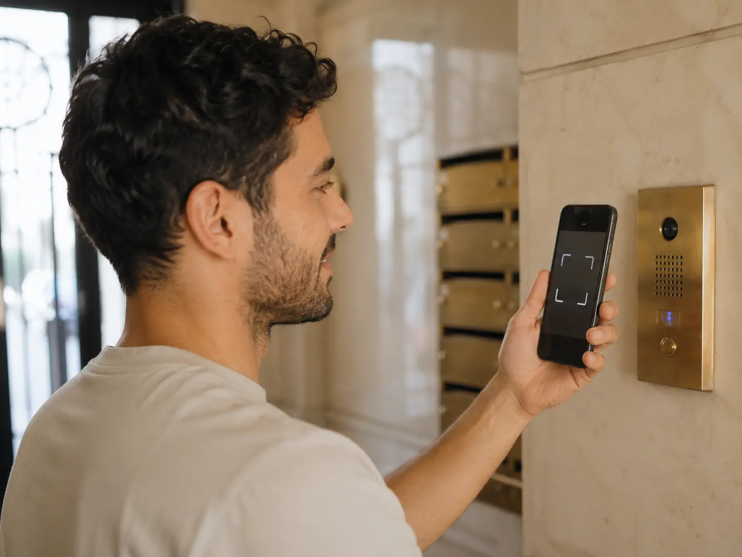 Check-in QR et selfie horodaté d'un porteur Stairly